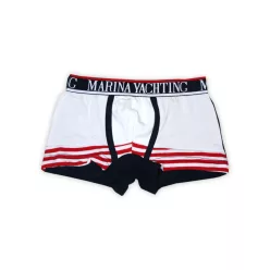 Boy underwear - Cotton jersey boxers - red striped - 104