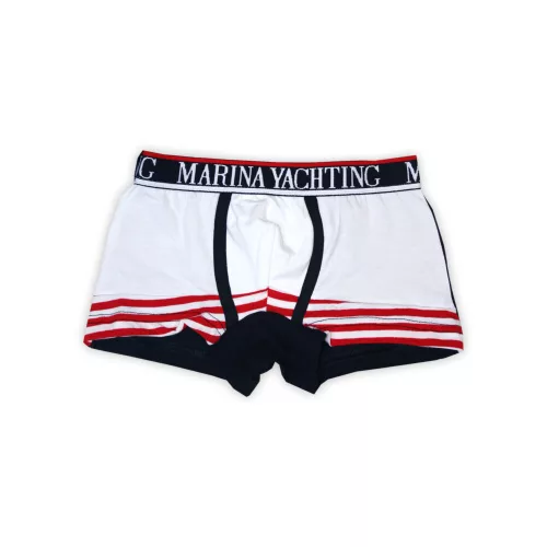 Boy underwear - Cotton jersey boxers - red striped - 104