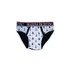 Boy underwear - Cotton jersey - printed - white - 128