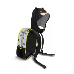   BATMAN GRAY hooded backpack made of waterproof material - 26cm X 31cm X 11cm