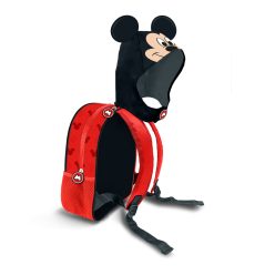   MICKEY EGÉR kapucnis hátizsák vízálló anyagból- 26cm X 31cm X 11cm