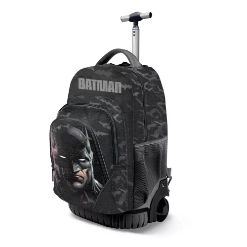 BATMAN GTS ROLLING School Bag/Mini Suitcase - BLUE - 32cm X 47cm X 25cm