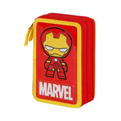 Iron Man 3D Stuffed pencil case 3 compartments