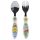 2 PC ELLIPTICAL METAL CUTLERY SET POKEMON