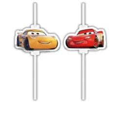 4pcs Paper straw CARS DISNEY