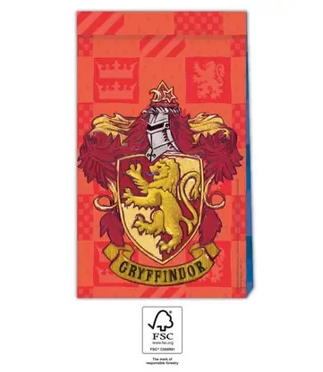 4pcs paper party bag HARRY POTTER HOGWARTS HOUSES