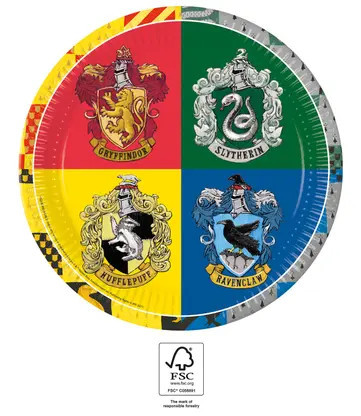 8pcs paper plate 23cm HARRY POTTER