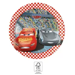 8pcs paper plate 20cm Cars