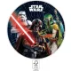 8pcs paper plate 23cm STAR WARS GALAXY