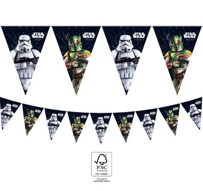 1pc paper triangle flag STAR WARS GALAXY