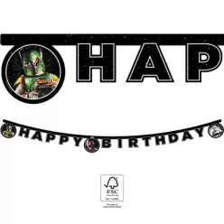 1pc Happy Birthday sign STAR WARS GALAXY
