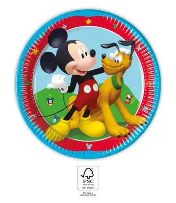 8 paper plate 20cm MICKEY ROCK THE HOUSE