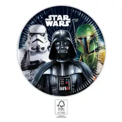 8pcs 20 cm paper plate STAR WARS GALAXY