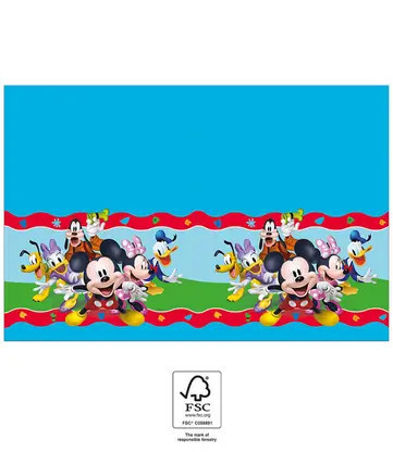 1 Paper Tablecloth 120x180cm MICKEY ROCK THE HOUSE
