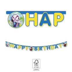   1pc Happy Birthday sign SPIDEY AND HIS AMAZING FRIENDS MARVEL