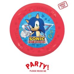 4-piece reusable party plate 21cm SONIC