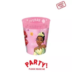 4 pcs reusable party cup 250 ml DISNEY PRINCESS