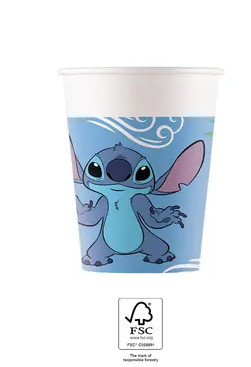 8 PCS 200 ML PAPER CUP SITCH & ANGEL
