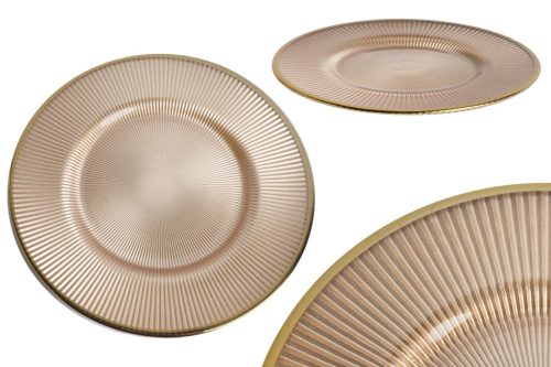 Ribbed gold plate 27*1.7