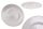 Ribbed white plate 27*1.7