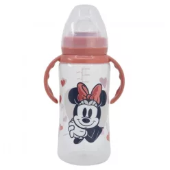 BABY BOTTLE 350 ML - SILICONE TEAT MINNIE MOUSE