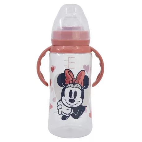 BABY BOTTLE 350 ML - SILICONE TEAT MINNIE MOUSE
