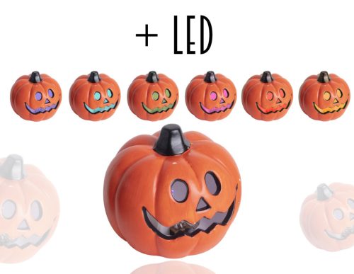 K.HALLOWEEN PUMPKIN+LED SMILEY 7.4