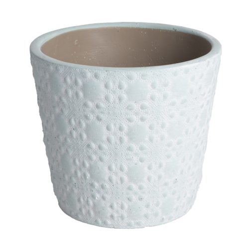 CEM.CAS.CIRCLE FLOWER POTURK14*12