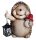 OUTDOOR HEDGEHOG WITH LAMP 23*19*30