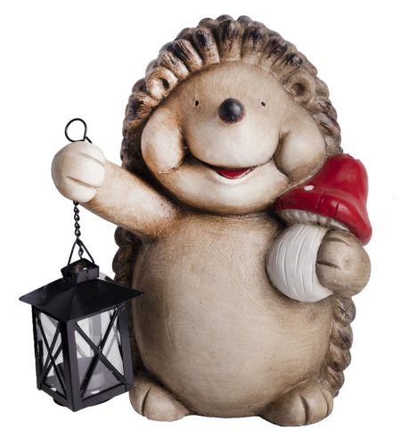 OUTDOOR HEDGEHOG WITH LAMP 23*19*30