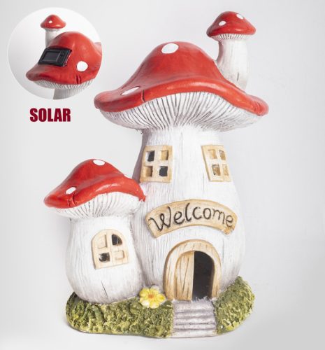 OUTDOOR SOLAR MUSHROOM HOUSE 29*24*37