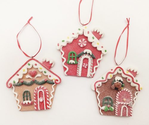 CLAY LD.GINGERBREAD HOUSE3S10*9.5