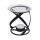 METAL OIL LAMP+CANDLE BLACK 11
