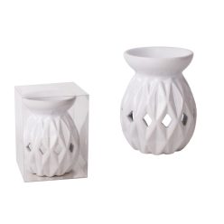 K.OLAJM.CANDLE TRANS. WHITE 12