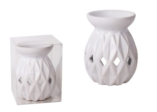 K.OLAJM.CANDLE TRANS. WHITE 12