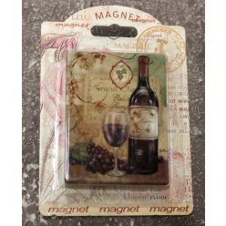 K.HM.WINE BOTTLE+GLASS 6*8