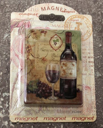 K.HM.WINE BOTTLE+GLASS 6*8