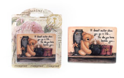 K.HM.TEDDY BEAR+PILLOW 7.5*7.5