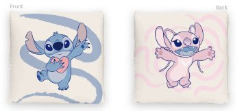 Disney Stitch pillow, decorative pillow - with two-sided pattern - 40 x 40 cm