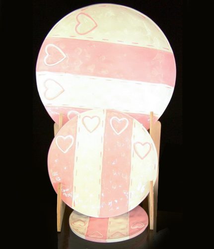 K.PLATE*3 RZS.HEART SET