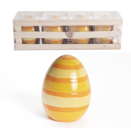 K.EGG*4 YELLOW STRIPED