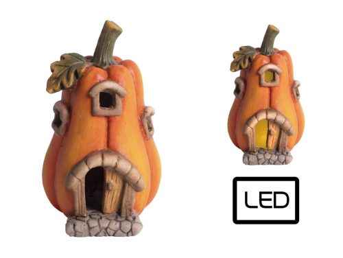 K.PUMPKIN HOUSE+LED 9*9*14,5
