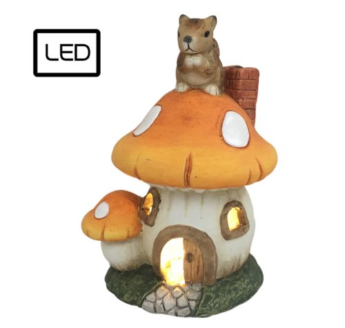 K.MUSHROOM HOUSE+SQUIRREL LED 16.2
