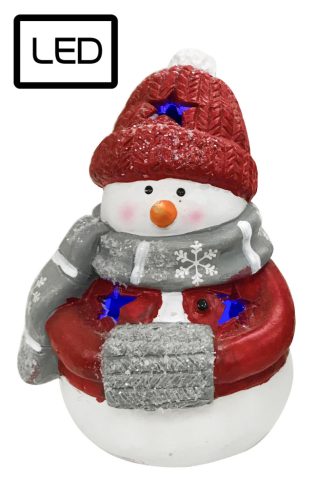 K.SNOWMAN HAT PINK+LED 15