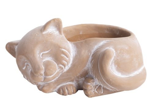 BED.CASLEEPING CAT TERRACOTTA20*14