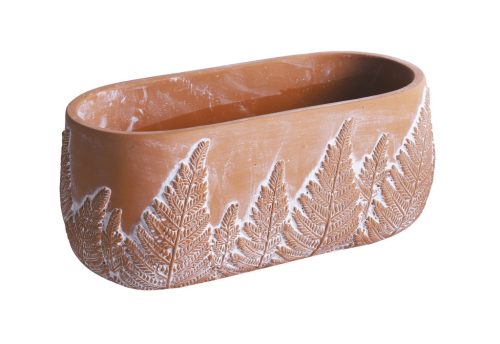 WET.BASKET.OVAL PAINTED TERR25*13