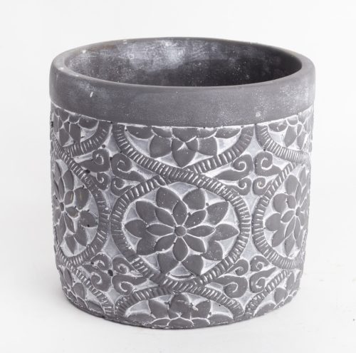 WET.BASKET.CIRCLE.GRAY FLOWER15*14