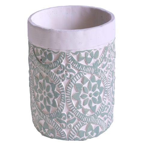 WET.VASE GREEN FLOWER 14*18