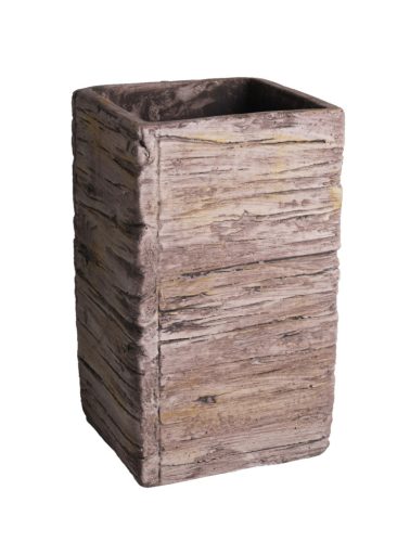 B.POT CUBE GREY 12*15