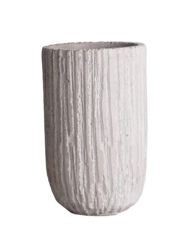 B.VASE HIGH MOSS GREEN 14*16.5